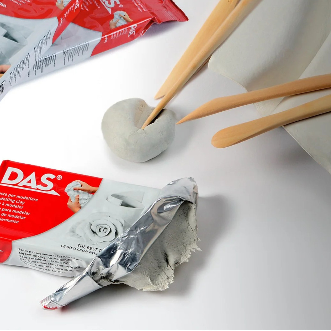 Masa De Cerámica Fría Para Modelar 1 Kg Terracota Das - Imagen 4