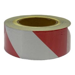 Cinta Reflectiva Autoadhesiva De Seguridad Gris Y Roja - 1 Metro