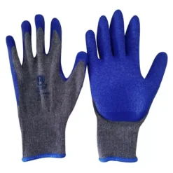 Guante Lanilla Goma Flex Azul