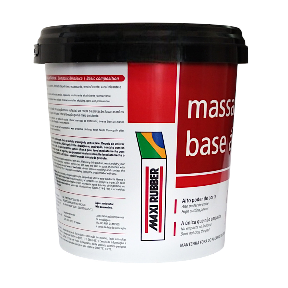 Pasta De Pulir Base Agua Maxi Rubber 500 g - Imagen 2