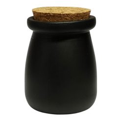 Vaso Vela Frasco De Vidrio Negro De 100 Ml Tapa Corcho