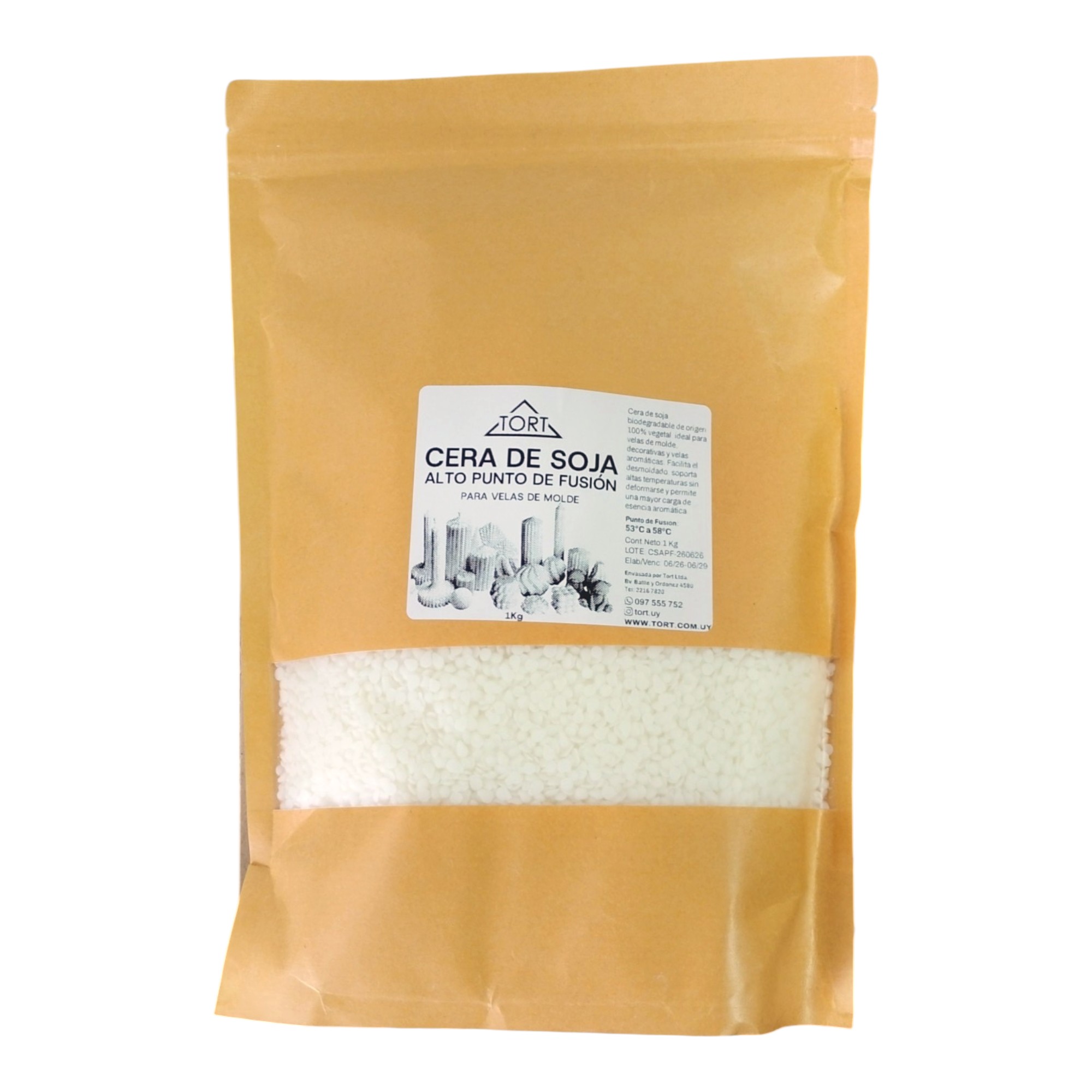 Cera De Soja Natural Para Velas 20 Kg Apf