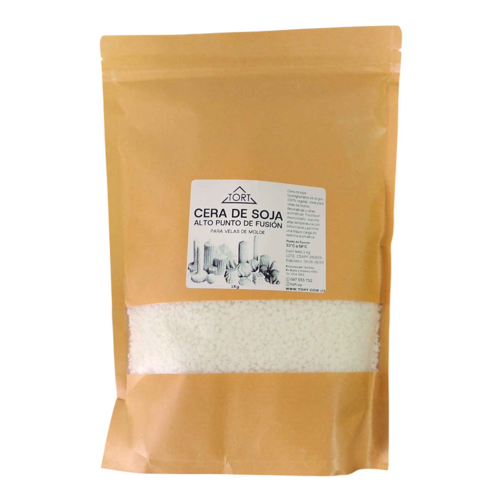 Cera De Soja Natural Para Velas 20 Kg Apf - Imagen 3