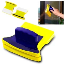 Limpiador magnetico para ventanas y vidrios