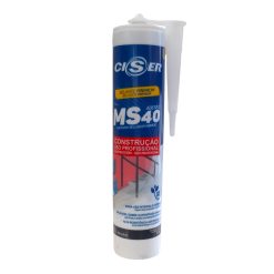 Ciser Sellador Poliuretánico Híbrido Construcción MS40 Negro 400 G