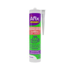Silicona Alta Temperatura 300° C Roja Afix Pegadit 280 mL