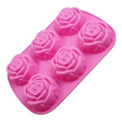 Molde de silicona rosas