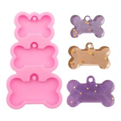 Molde de silicona chapita mascota