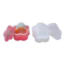Molde de silicona maceta flor con tapa