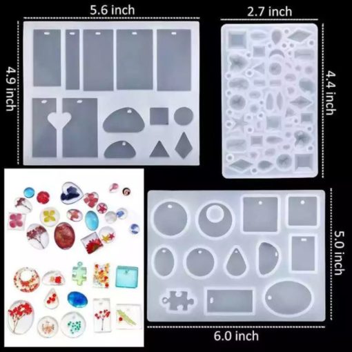 Set Moldes para Joyas en Resina de Silicona - Imagen 2