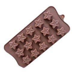 Molde de silicona estrellas bombones