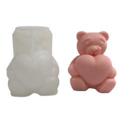Molde de silicona Oso Corazón