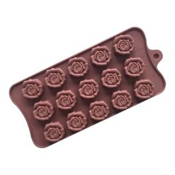 Molde de silicona rosas bombones