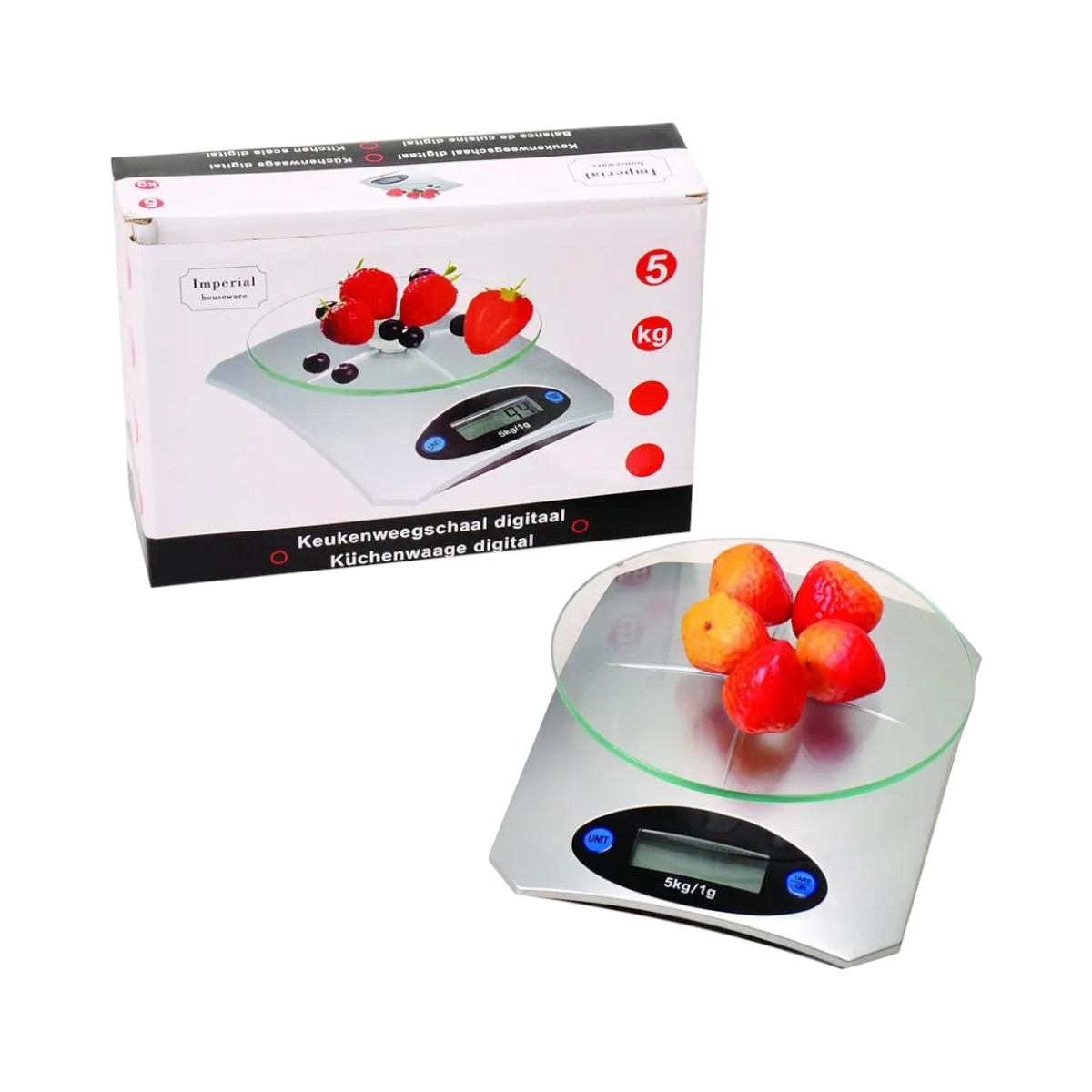 Balanza De Cocina Digital 1 g A 5 Kg Color Plateado - Imagen 3