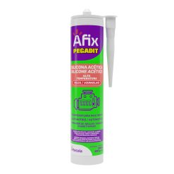 Silicona Alta Temperatura 300° C Roja Afix Pegadit 280 mL