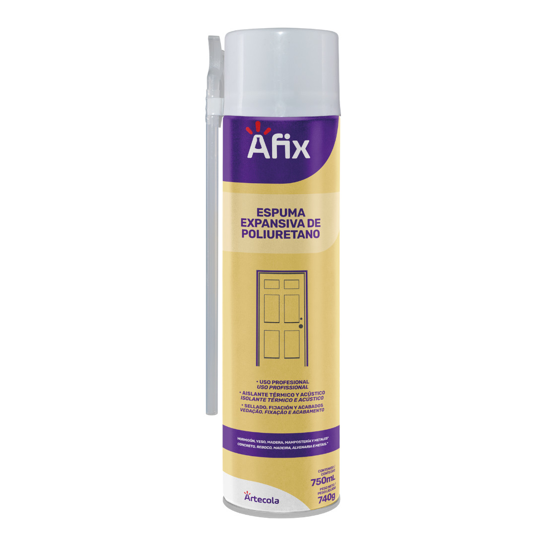 Espuma De Poliuretano Afix Pro 750 mL