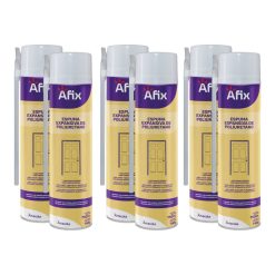 Espuma De Poliuretano Afix Pro 750 mL - 6 unidades