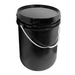 Balde Negro 20 Litros Con Tapa