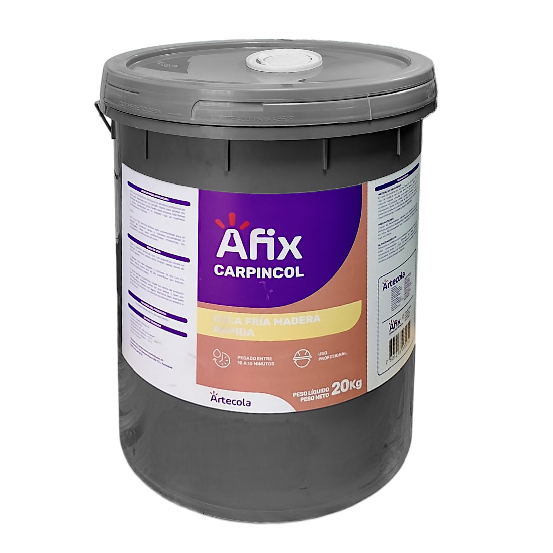 Cola Fría Madera Rápida D3 Afix Carpincol 20 Kg - Imagen 2