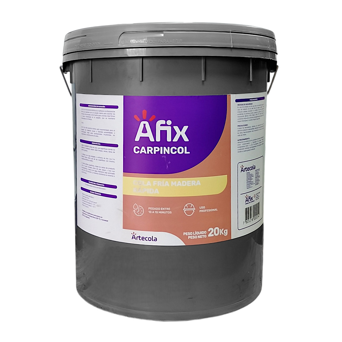 Cola Fría Madera Rápida D3 Afix Carpincol 20 Kg - Imagen 3