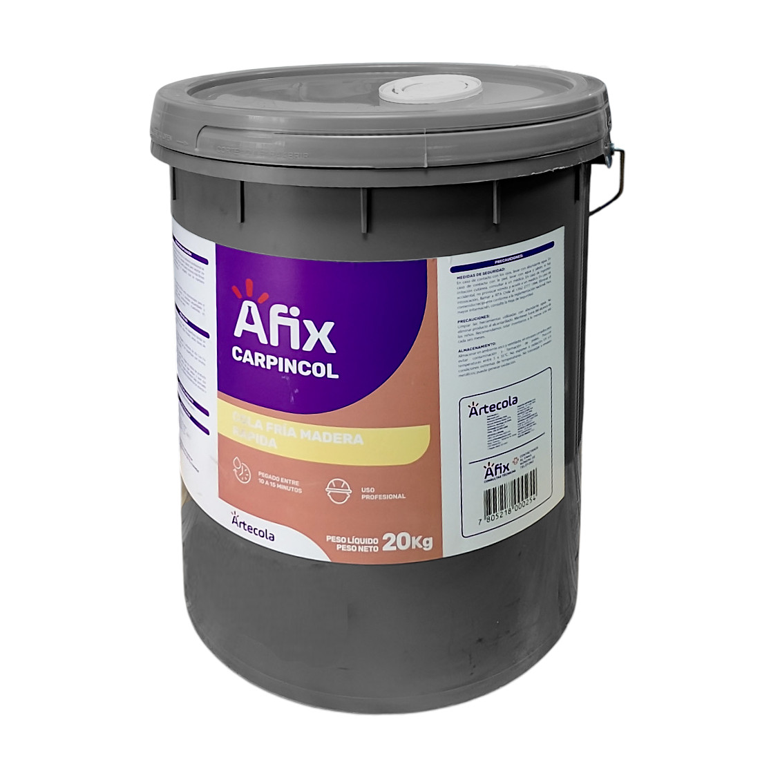Cola Fría Madera Rápida D3 Afix Carpincol 20 Kg