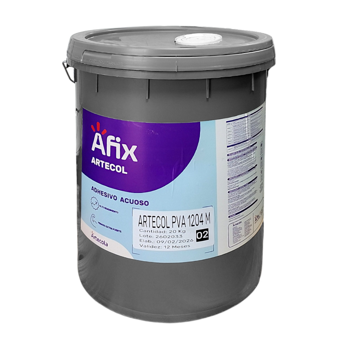Cola Fría Madera Ultra Rápida D3 Afix Carpincol 20 Kg - Imagen 3