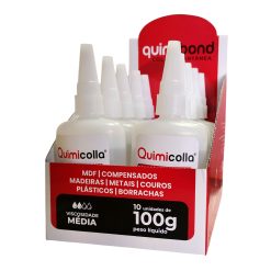Quimibond Adhesivo Instantáneo Cianoacrilato Quimicolla 100 g - 10 unidades