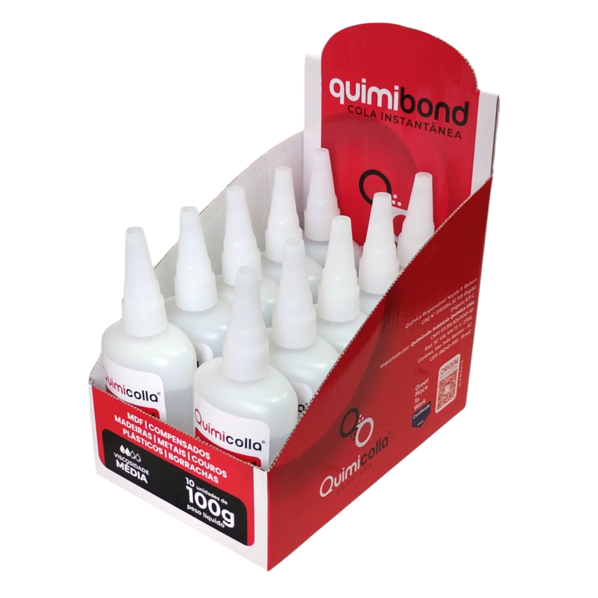Quimibond Adhesivo Instantáneo Cianoacrilato Quimicolla 100 g - 10 unidades - Imagen 6