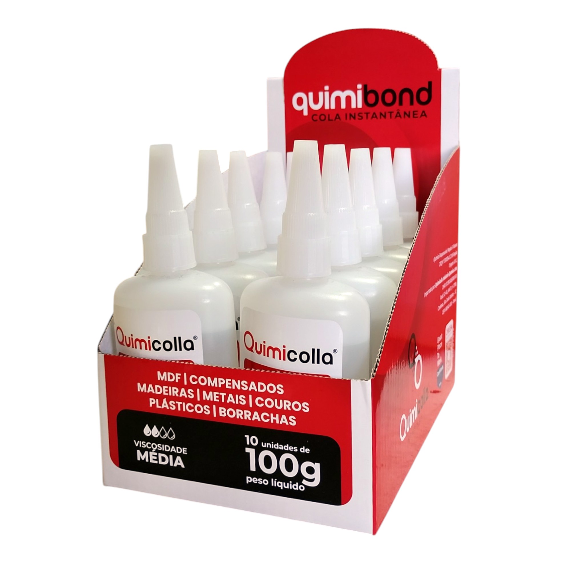 Quimibond Adhesivo Instantáneo Cianoacrilato Quimicolla 100 g - 10 unidades - Imagen 4