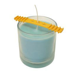 Centrador de pabilo para vela